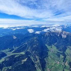 Flugwegposition um 09:08:18: Aufgenommen in der Nähe von Gemeinde Puchberg am Schneeberg, Österreich in 3324 Meter
